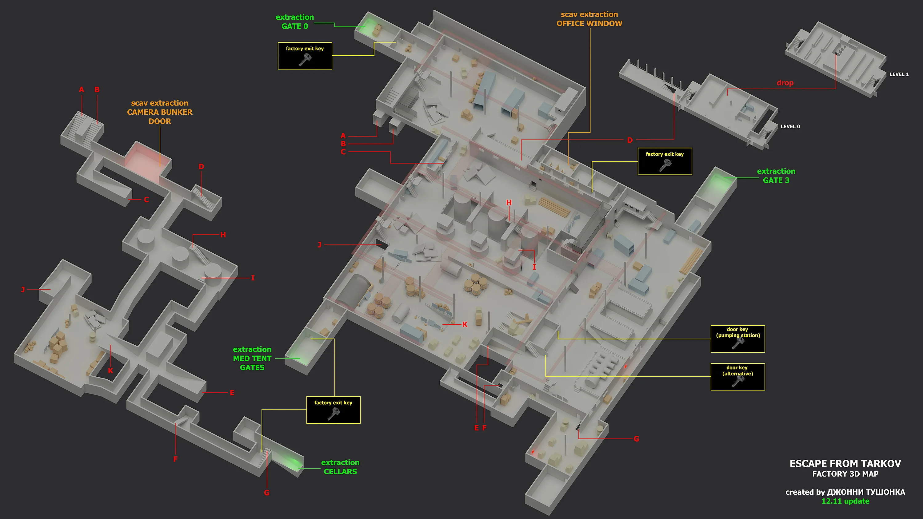 Map Factory from Escape from Tarkov