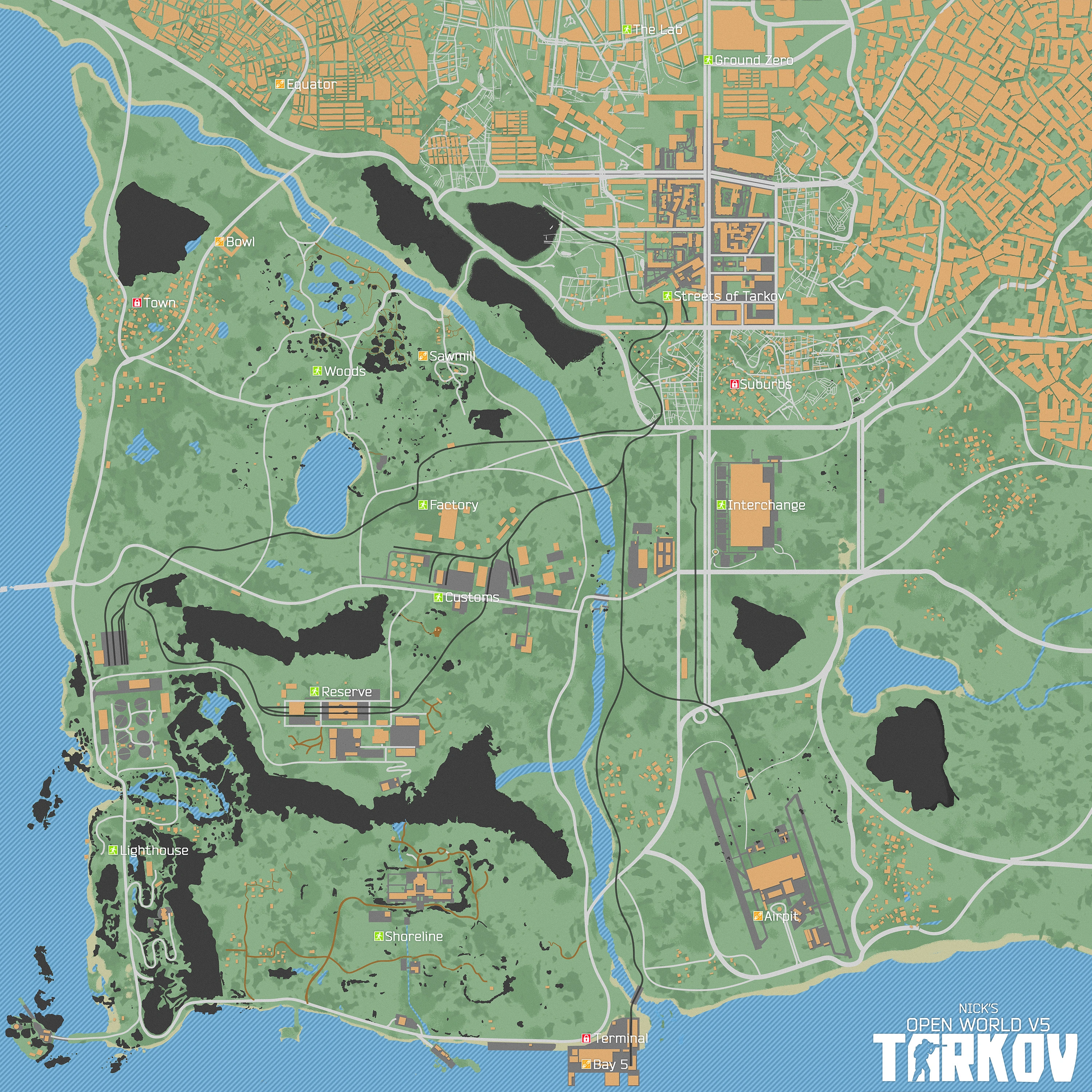 Map Openworld from Escape from Tarkov