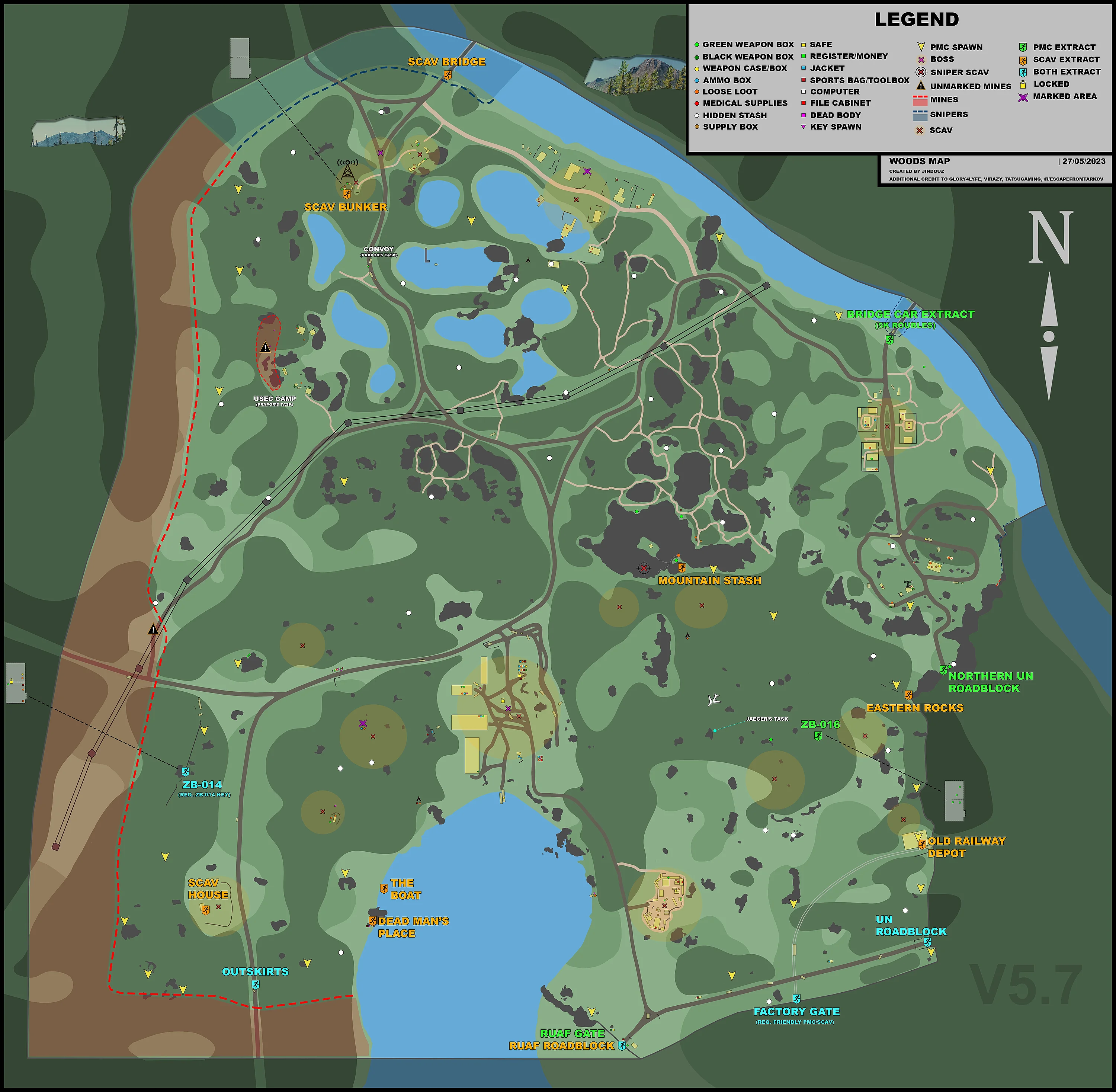 Map Woods from Escape from Tarkov