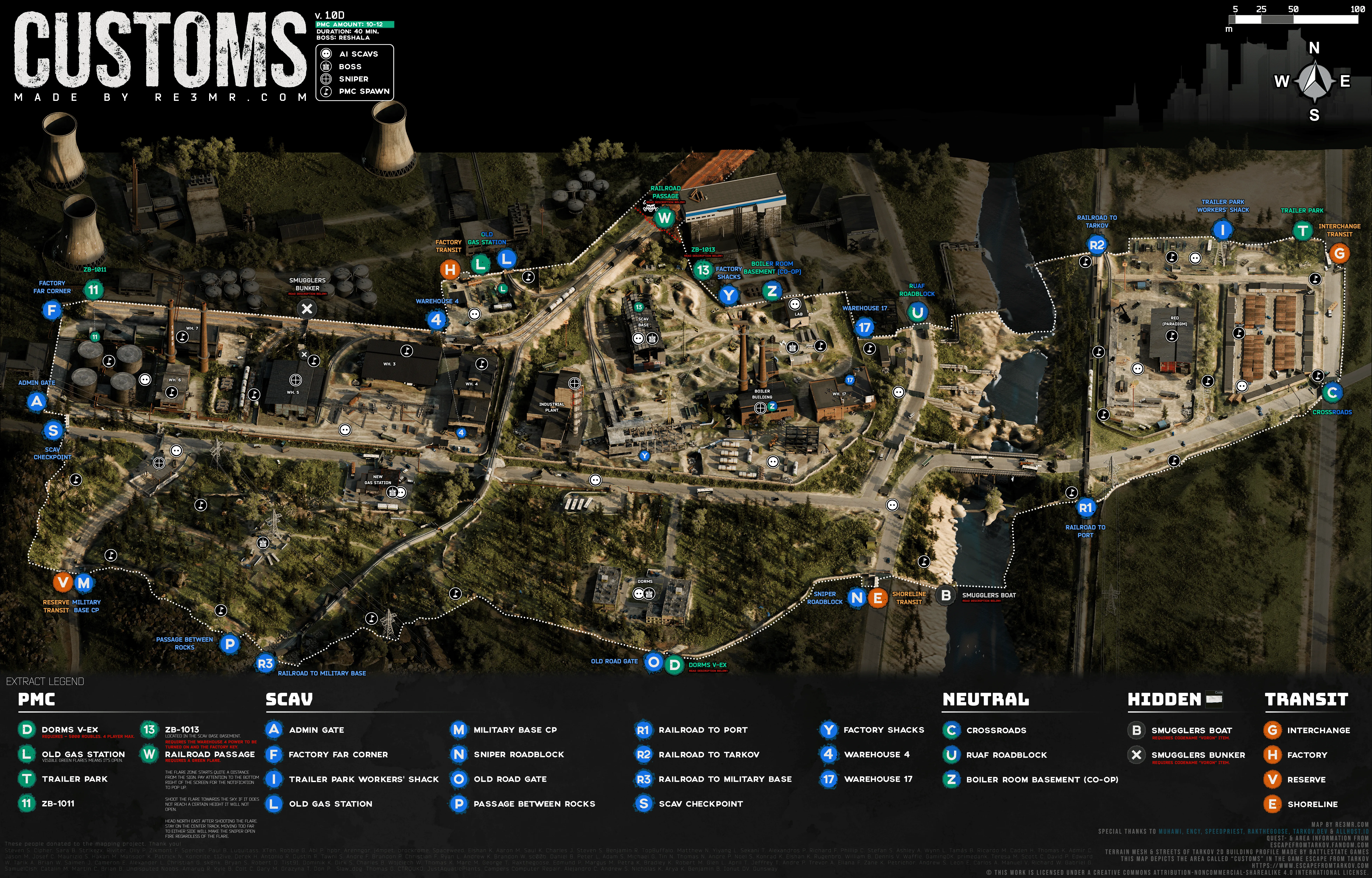 Map Customs from Escape from Tarkov