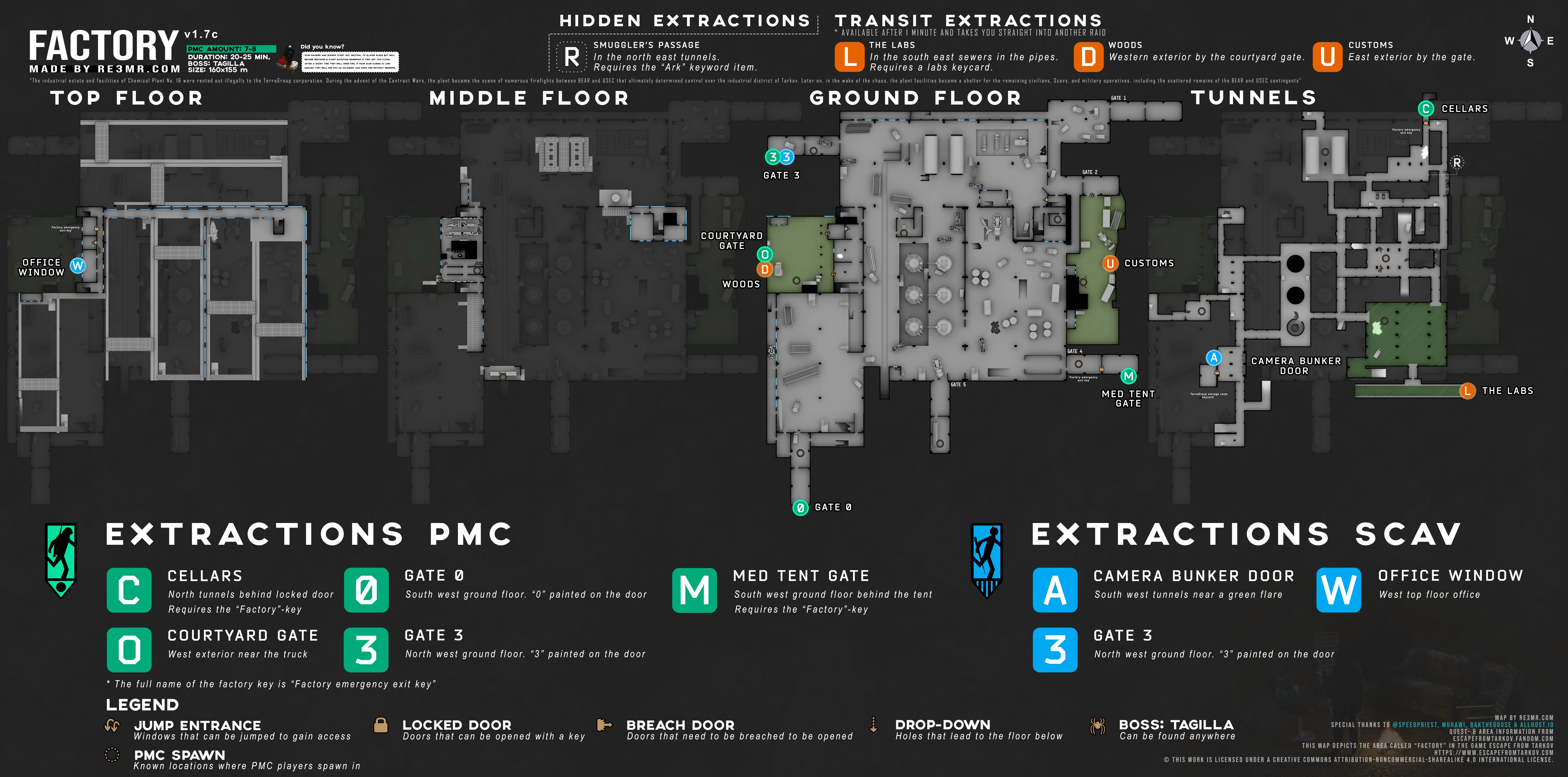 Map Factory from Escape from Tarkov