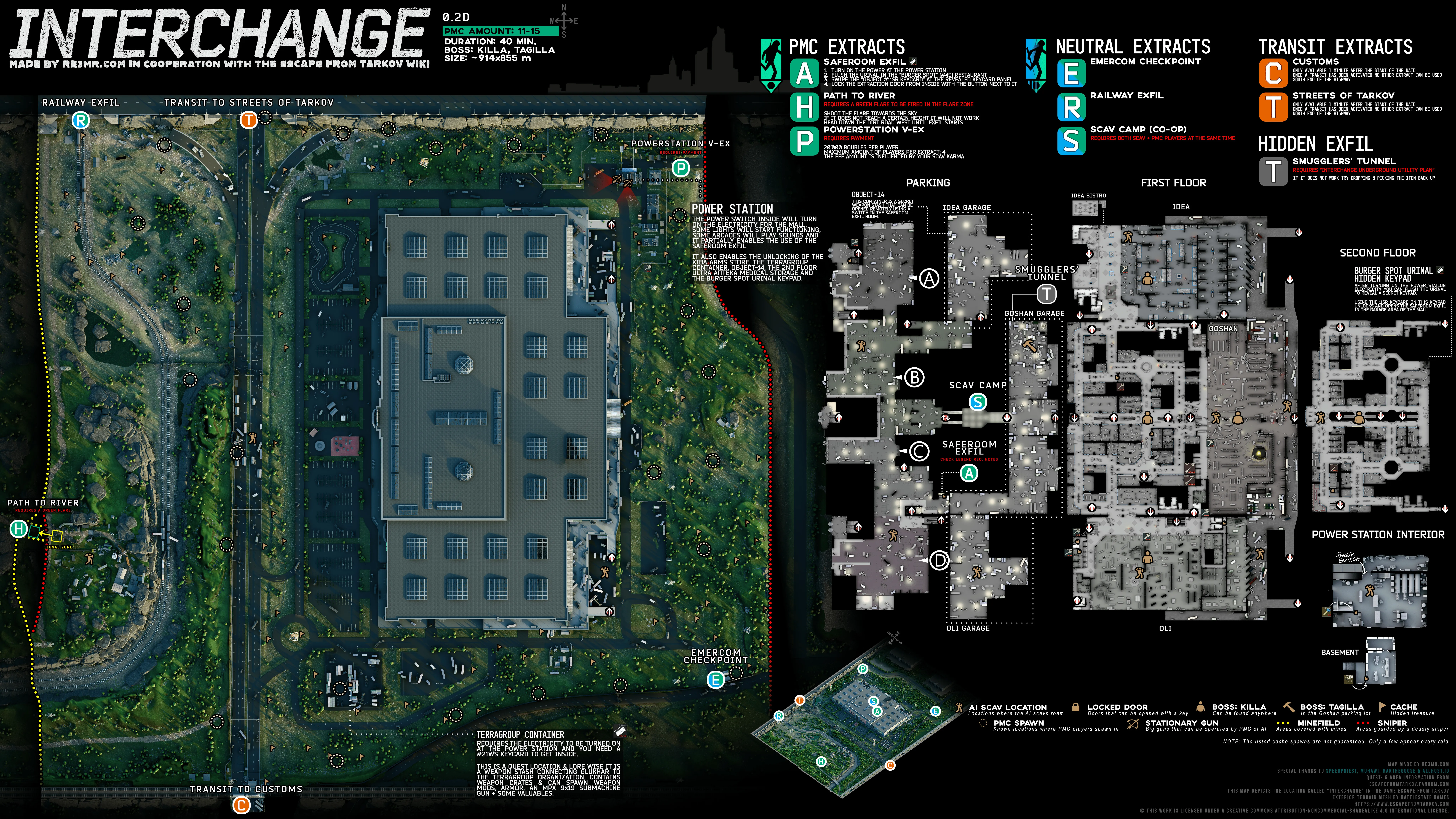 Map Interchange from Escape from Tarkov