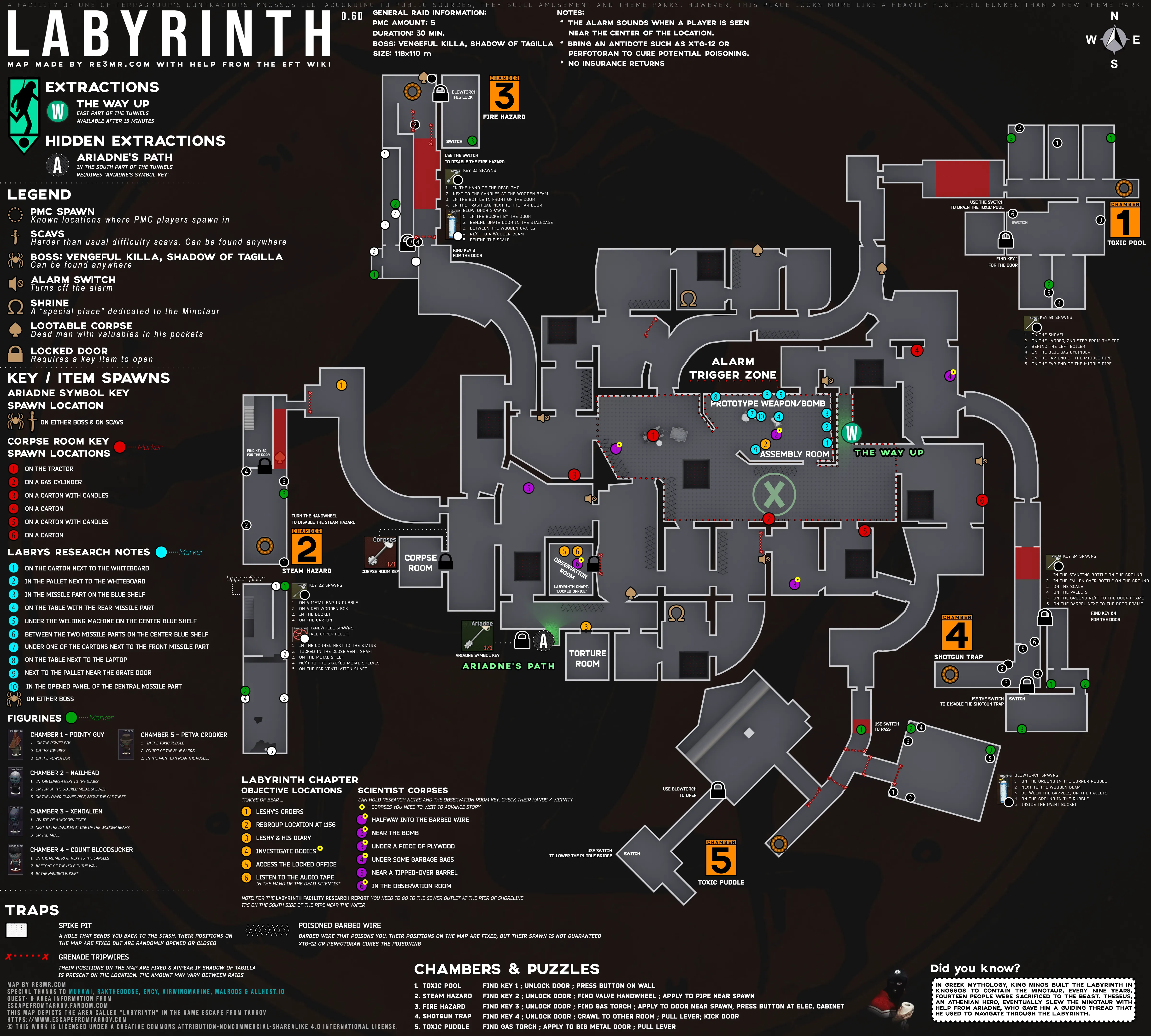 Map Labyrinth from Escape from Tarkov
