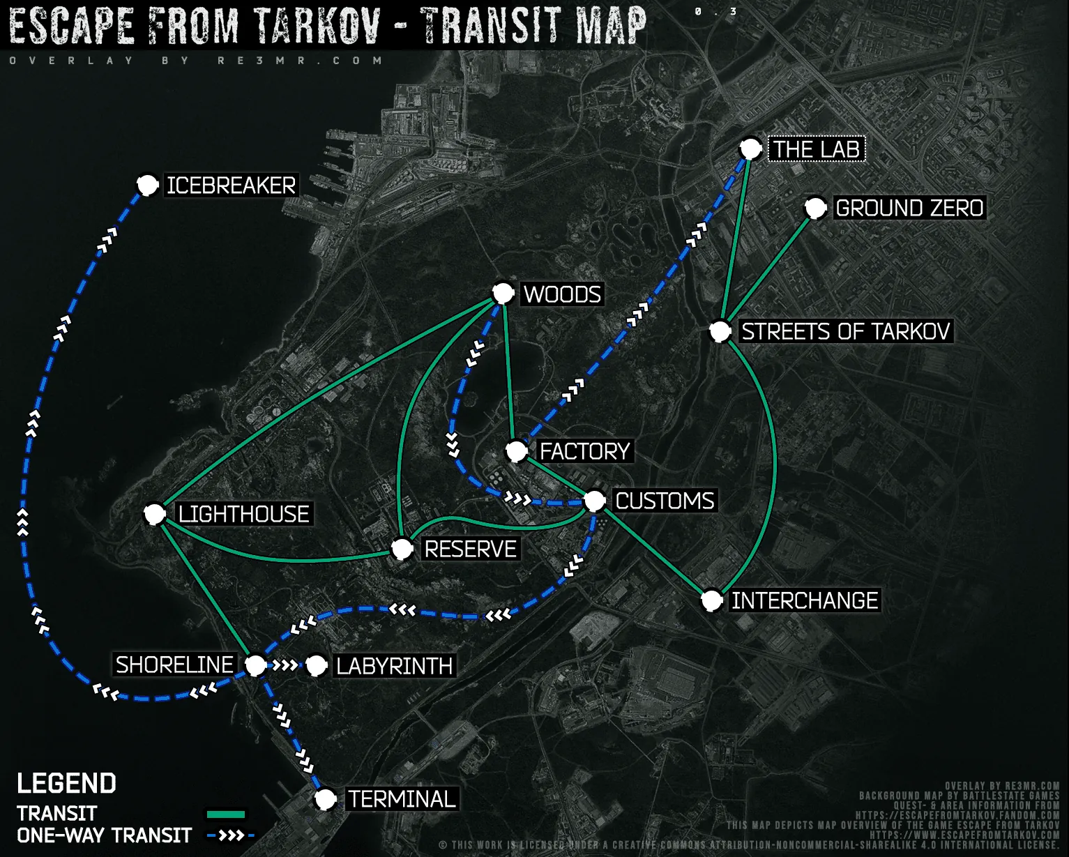 Map Transit from Escape from Tarkov